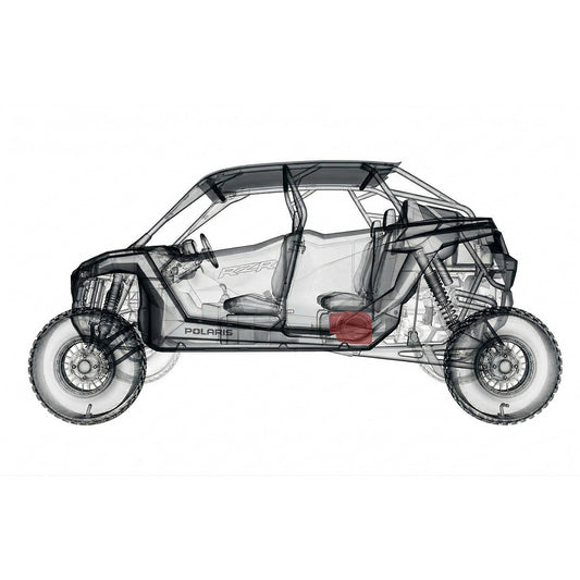 2026-2027 Polaris RZR Pro R | 2027 Pro S and Pro XP Plug-&-Play Rear-Seat 10in Subwoofer | Factory Audio Add-On
