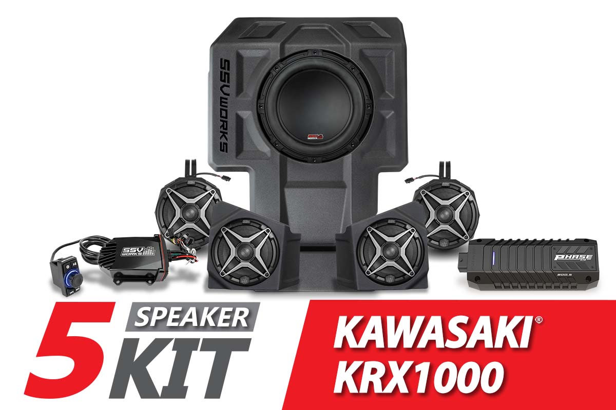 2020-2024 Kawasaki KRX1000 2-Seater A-Spec 5-Speaker SSV Works Audio-Kit