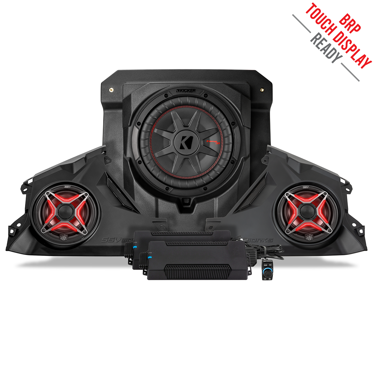 2024-2026 Can-Am® Maverick R, Phase-3 V-Spec 1650watt 3-Speaker Stereo System