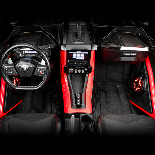 2018-2025 Polaris® Slingshot Phase-6 K-Spec 1400watt 5-Speaker Audio-System for Ride Command