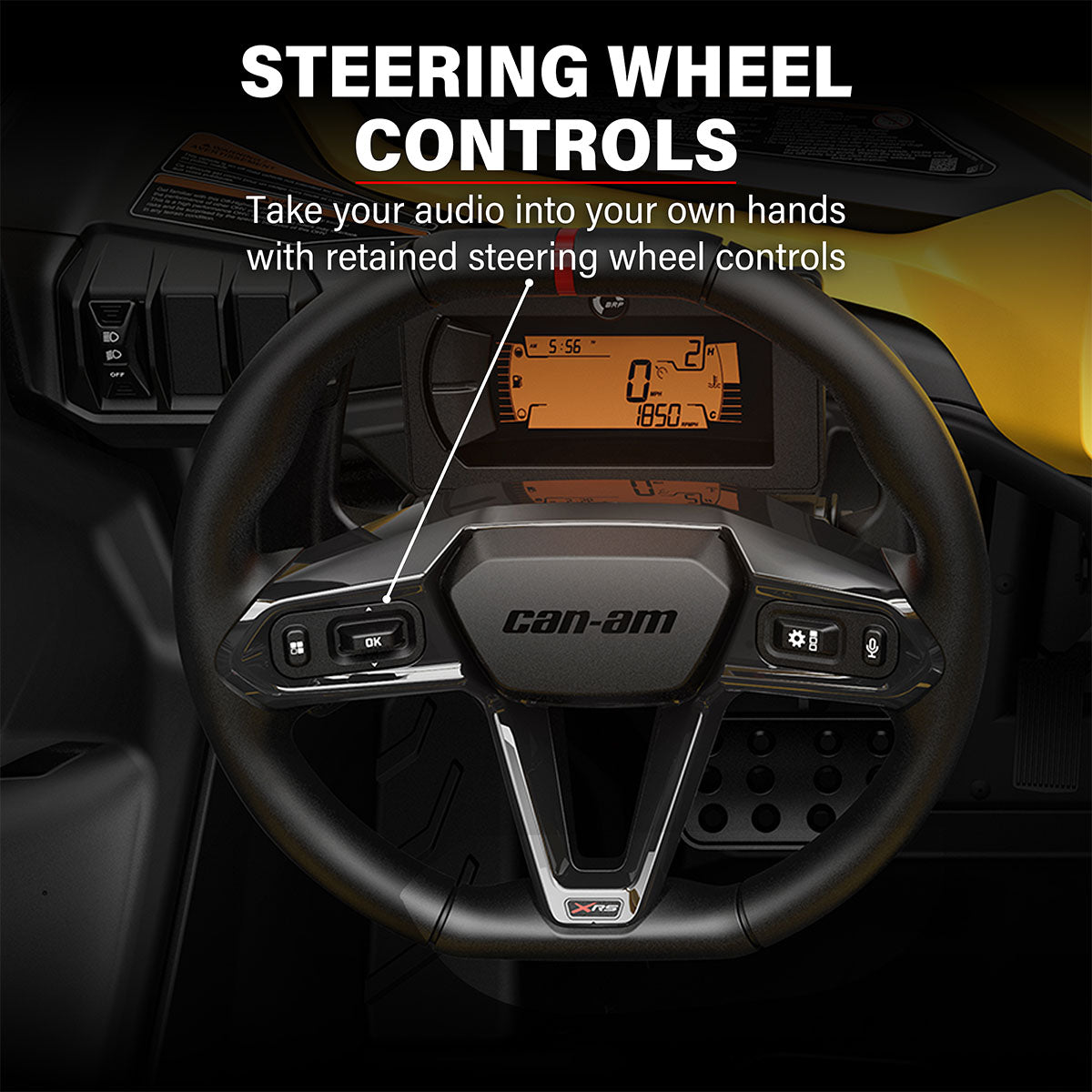 CanAm® Maverick R & X3 BRP™ Touch Screen Subwoofer RCA Output Harness