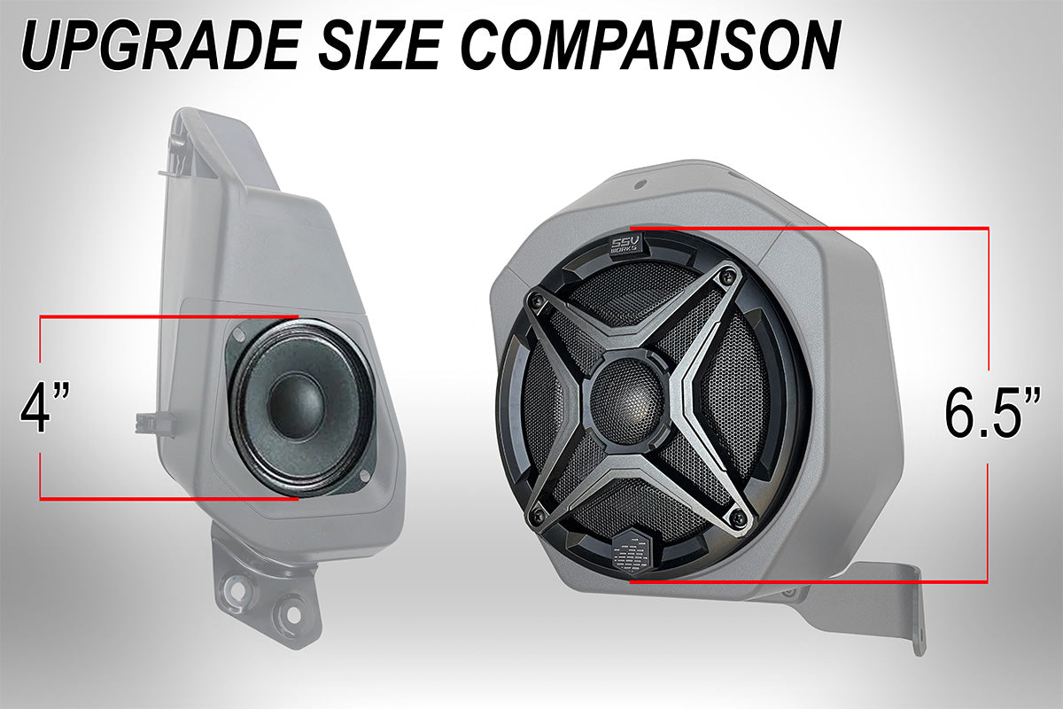 2021-2025 Ford Bronco 4-Door Rear Speaker Pod 6.5in Upgrade