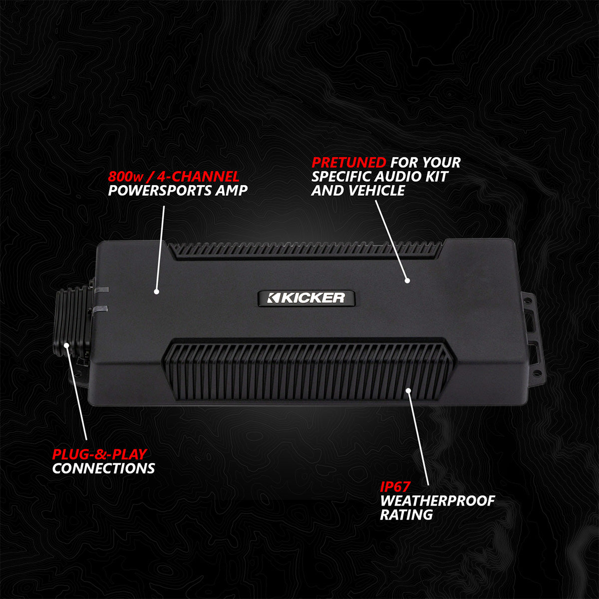 2017-2026 Can-Am® X3, Phase-3 V-Spec 3-Speaker 1650watt System w/JVC