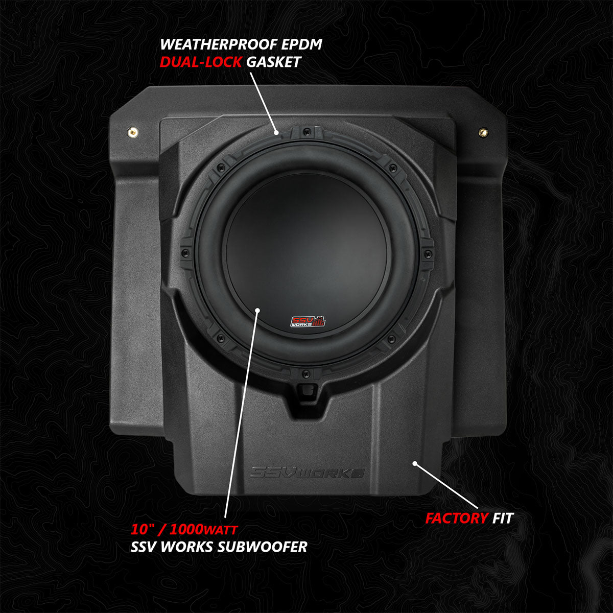 2024-2026 Can-Am® Maverick R, Phase-3 V-Spec 1650watt 3-Speaker Stereo System