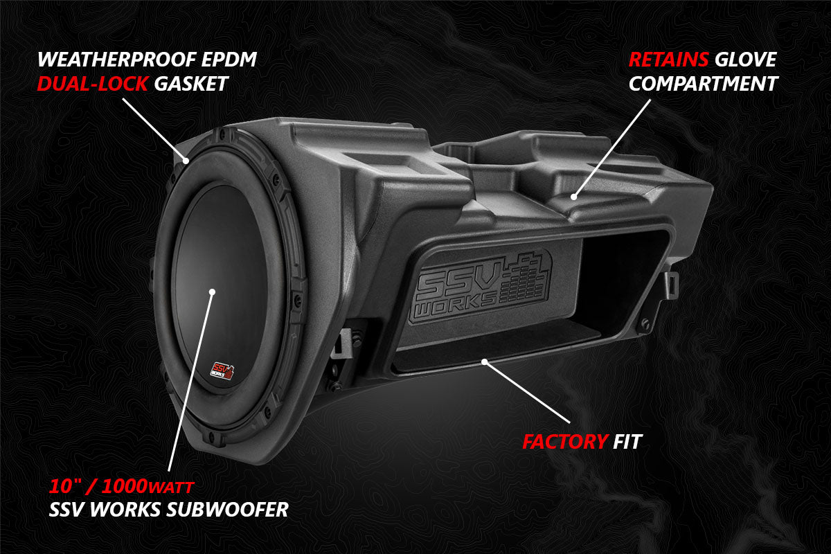 2014-2023 Polaris RZR A-Spec SSV 5-Speaker Plug-&-Play System for Ride Command