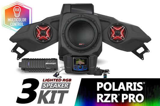 2020-2024 Polaris RZR Pro V-Spec 3-Speaker Plug-&-Play System w/JVC