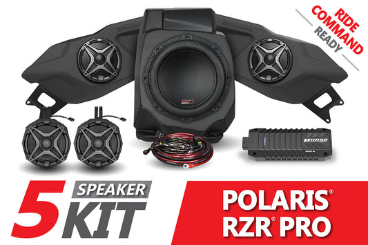 2020-2024 Polaris RZR Pro A-Spec SSV 5-Speaker Plug-&-Play System for Ride Command