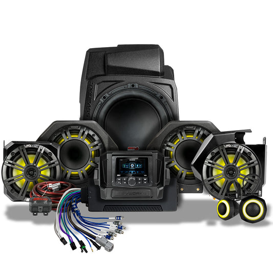 2025-2026 Polaris® RZR Pro R / Pro S / Pro XP Phase-6 K-Spec 7-Speaker Plug-&-Play Kit w/MRB4 Radio