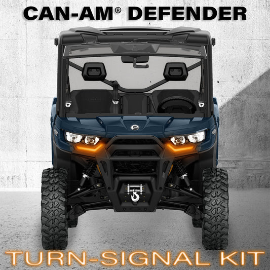 Turn-Signal Plug-&-Play Kit | 2020-2026 Can-Am Defender | Front Fang Lights w/Taillight Integration