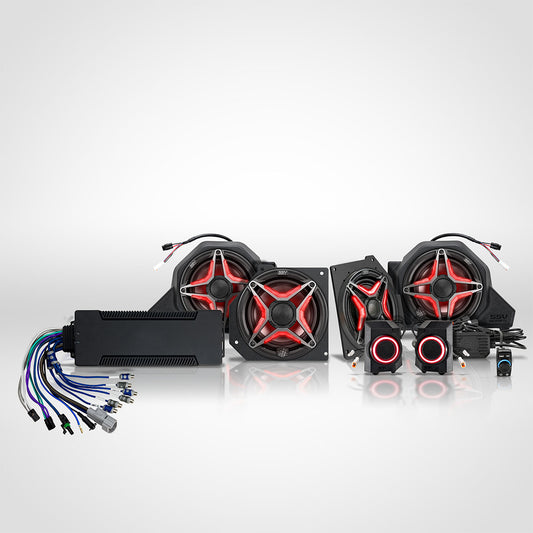 2024-2026 Polaris Xpedition ADV & XP, 1800w 7-Speaker Phase-5 V-Spec Plug-&-Play Audio Kit For Ride Command