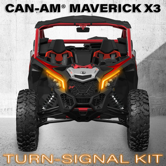 Turn-Signal Plug-&-Play Kit | 2017-2026 Can-Am X3 | Sequential Front Fang Lights w/Taillight Integration