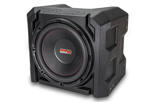 Universal 10-Inch Subwoofer Enclosure - High-Strength Rotomolded Design, Durable & Weather-Resistant, Perfect for Car, Truck, Boat or UTV Audio Upgrades, Enhanced Bass Performance