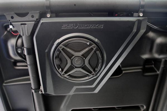 Yamaha Wolverine X4 Audio Pod System with MRB3 Dash Kit and Overhead Front Speaker Pods