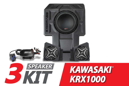 2020-2023 Kawasaki KRX1000 2-Seater 3-Speaker SSV Works Audio-Kit