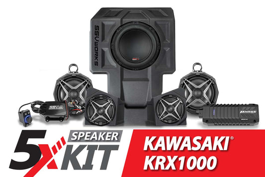 2020-2023 Kawasaki KRX1000 2-Seater Phase X 5-Speaker SSV Works Audio-Kit
