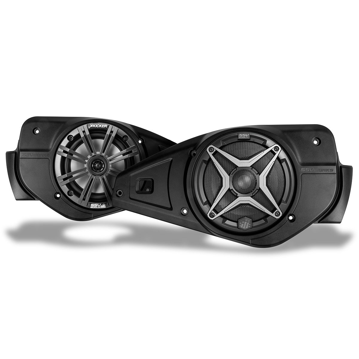 2024-2025 Jeep Wrangler JL or Gladiator JT 6.5" Soundbar speaker adapters with Kicker or SSV Works Speakers