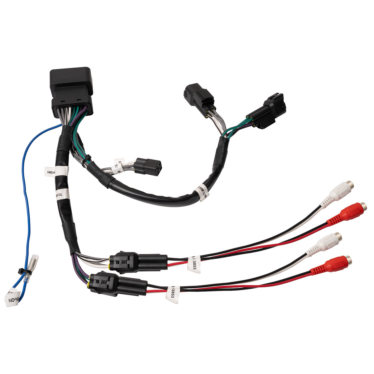 2882280 Polaris RZR Pro Ride Command Front & Rear Speaker RCA Output Harness ...