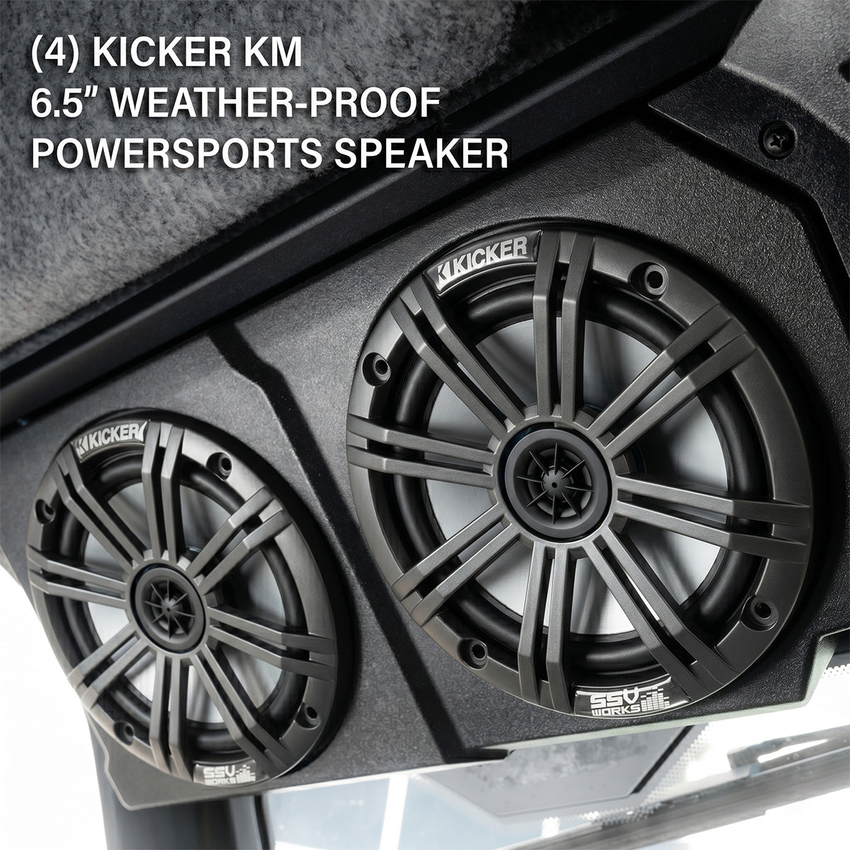 CanAm Defender | 2018-2026 HD10 & 2026 HD11 | 4-Speaker Overhead Sound Bar w/MRB4 Bluetooth and Kicker KM Speakers