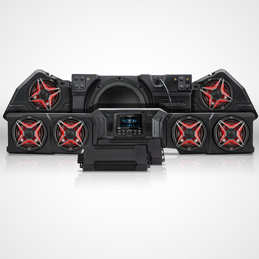2026-Up CanAm Defender HD11 Phase-5 V-Spec 1,650watt 7-Speaker Audio Kit w/MRB4