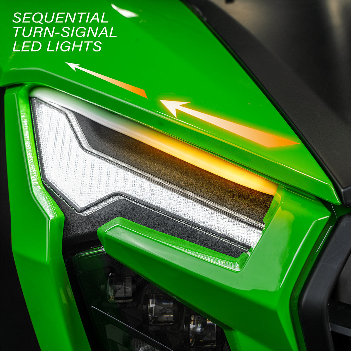 Turn-Signal Plug-&-Play Kit | 2026 Kawasaki® Teryx H2 | Sequential Front LED Lights w/Taillight Integration
