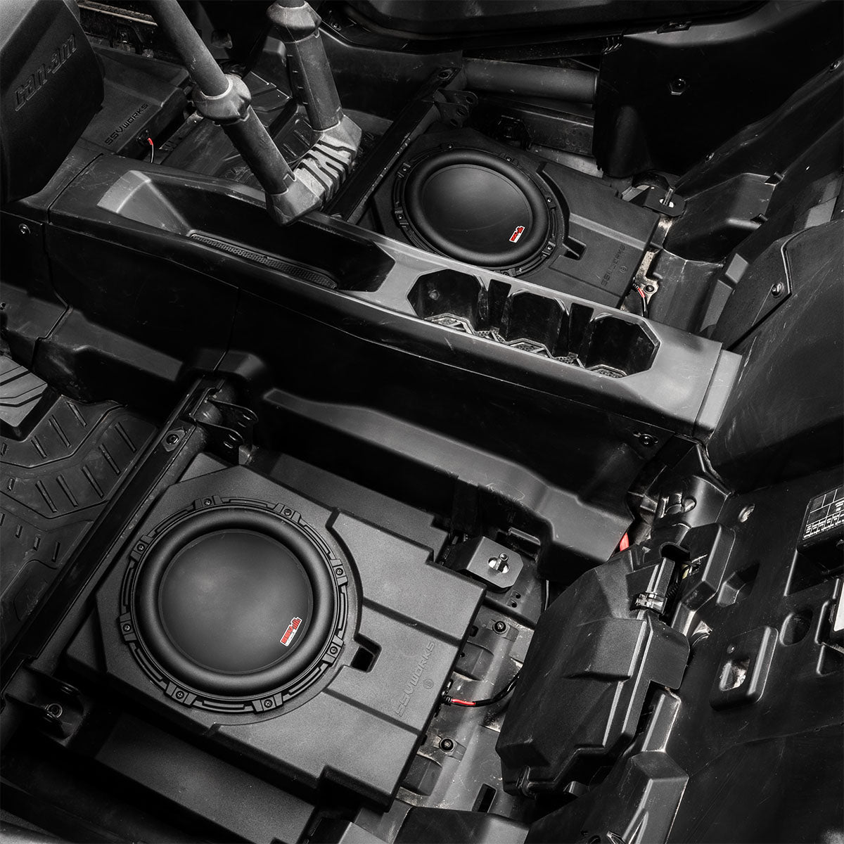 ssv booster box Can‑Am Maverick R Max 4‑Seater Rear-Seat Subwoofer Enclosure