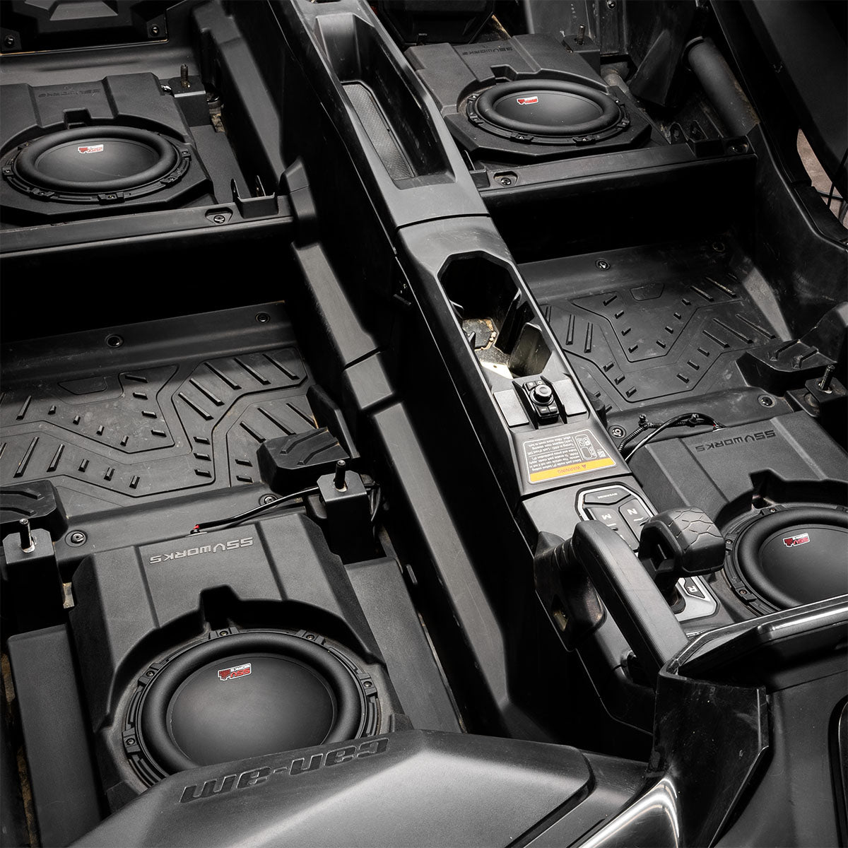 ssv booster box Can‑Am Maverick R Max 4‑Seater Rear-Seat Subwoofer Enclosure