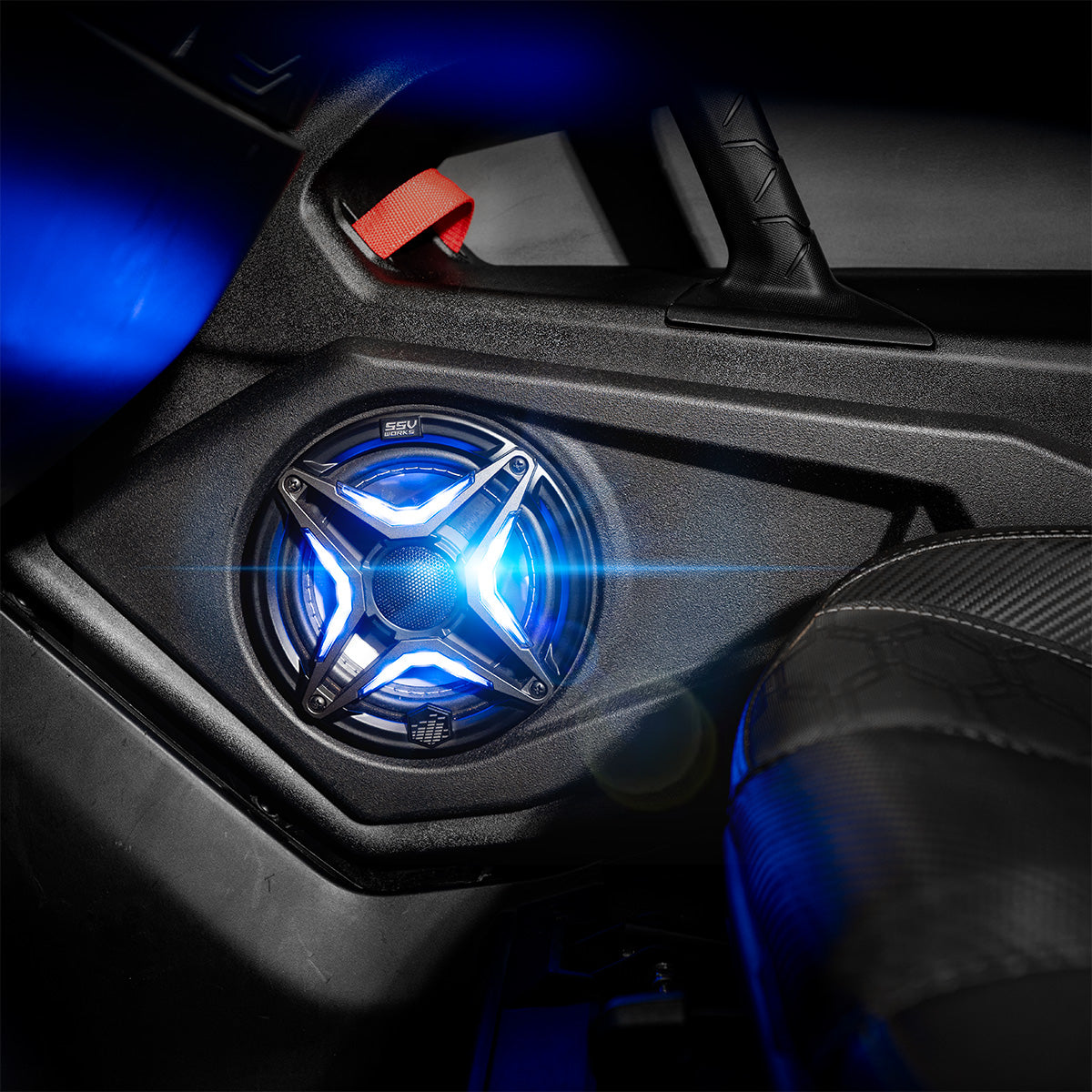 SSV Works V-Spec 6.5in Weatherproof Powersports RGB Speakers for UTV's, Boats, RV and more (pair)
