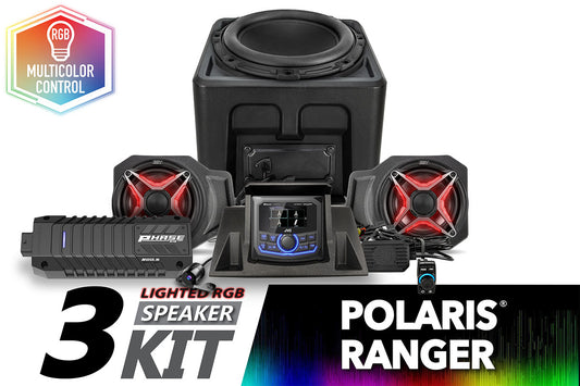 2018-2024 Polaris Ranger XP1000 V-Spec 3-Speaker Audio System w/JVC