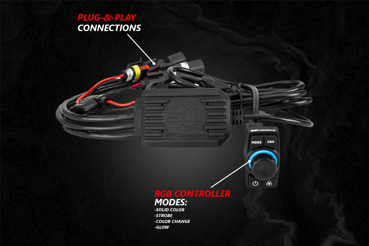 2014-2023 Polaris RZR Lighted 3-Speaker Plug-&-Play Kit with JVC