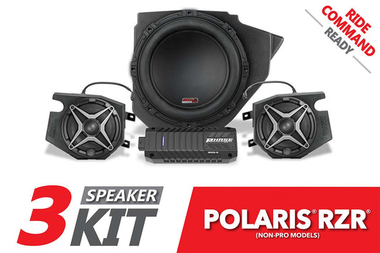 2014-2023 Polaris RZR A-Spec SSV 3-Speaker Plug-&-Play System for Ride Command