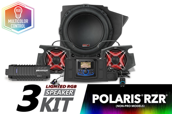 PERSONZ ／POWER PLAY PROMOTION ONLY 2014-2023 Polaris RZR V-Spec 3-Speaker Plug-&-Play Kit with