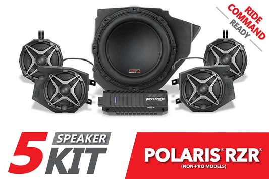 2014-2023 Polaris RZR A-Spec SSV 5-Speaker Plug-&-Play System for Ride Command
