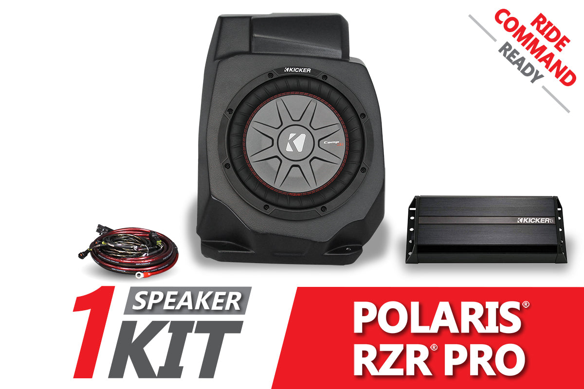 2020-2024 Polaris RZR Pro Under-Dash 10in Subwoofer Enclosure Add-On for Ride Command