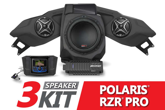 2020-2023 Polaris RZR Pro SSV 3-Speaker Plug-&-Play System w/JVC