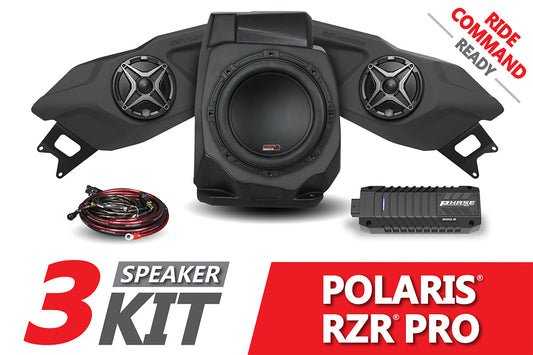 2020-2024 Polaris RZR Pro A-Spec SSV 3-Speaker Plug-&-Play System for Ride Command