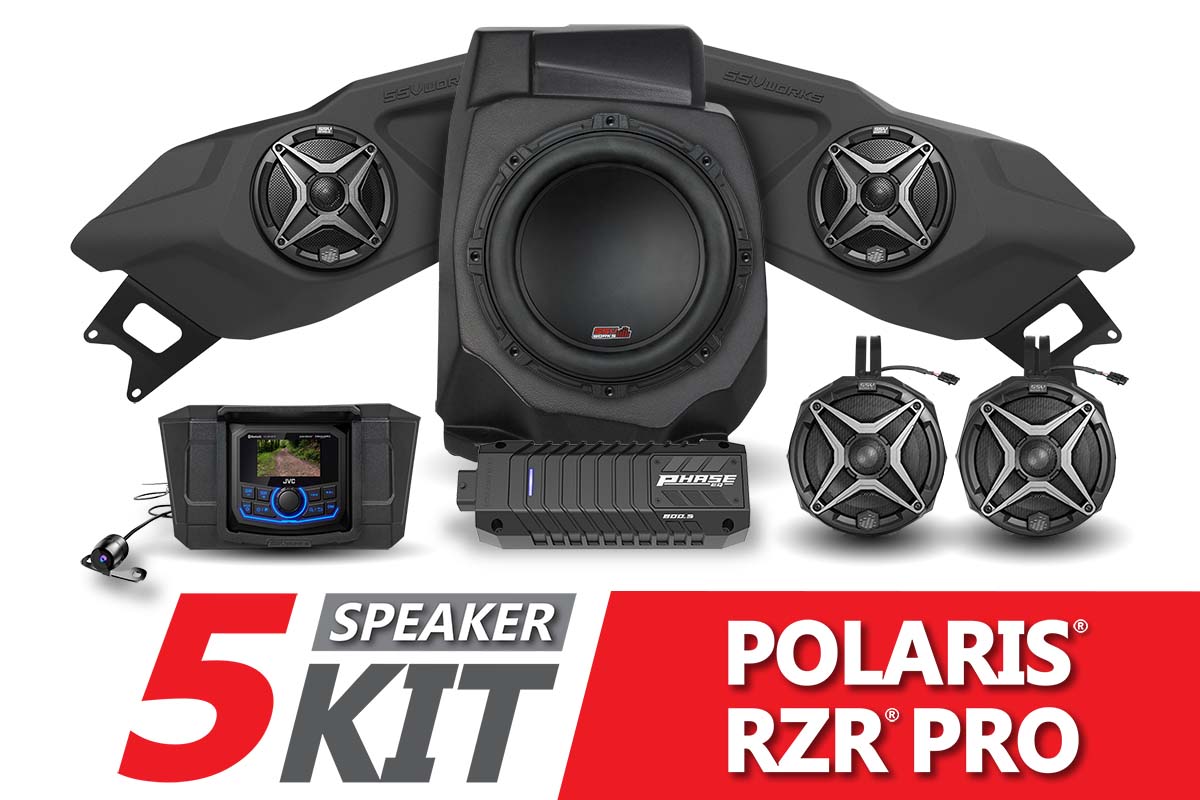 2020-2024 Polaris RZR Pro A-Spec SSV 5-Speaker Plug-&-Play System w/JVC