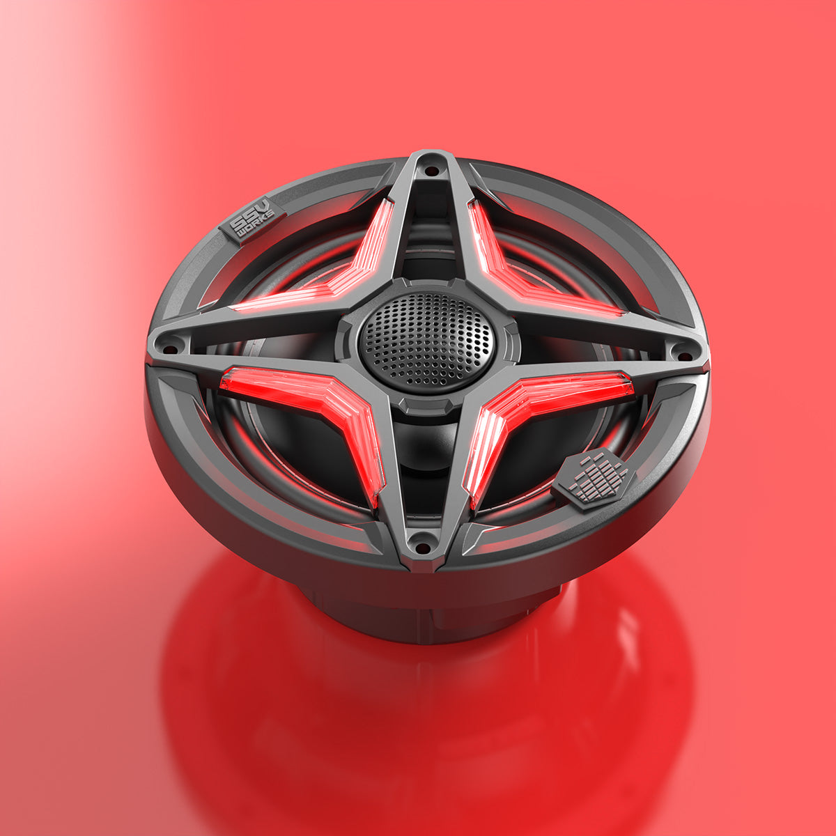 SSV Works V-Spec 6.5in Weatherproof Powersports RGB Speakers for UTV's, Boats, RV and more (pair)