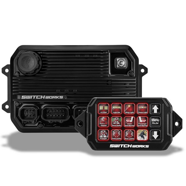 Alpha12 Digital Smart Switcher with 12-Outputs and Rollcage