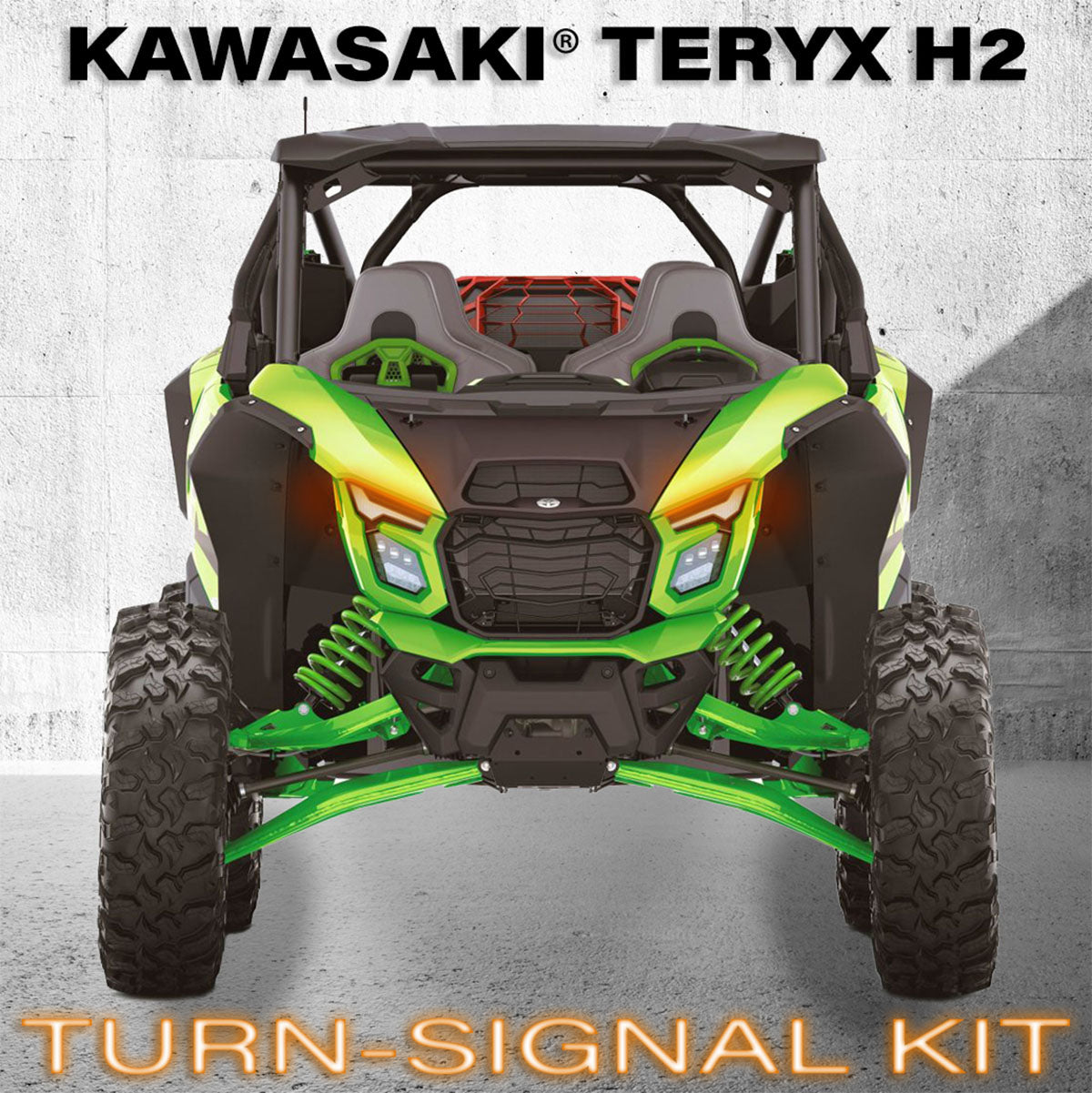 Turn-Signal Plug-&-Play Kit | 2026 Kawasaki® Teryx H2 | Sequential Front LED Lights w/Taillight Integration