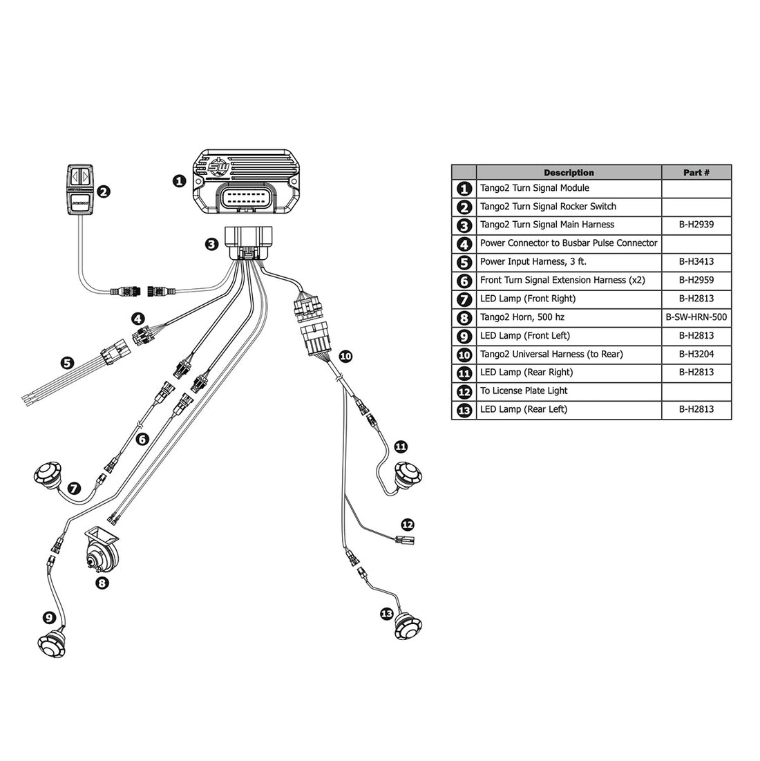 Tango2 Universal Turn-Signal Kit with All-In-One Controller – SSV Works