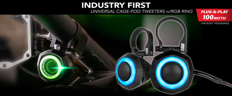 UTV Audio Tweeter from SSV Works for Polaris RZR, CanAm X3, CanAm Maverick R and More!