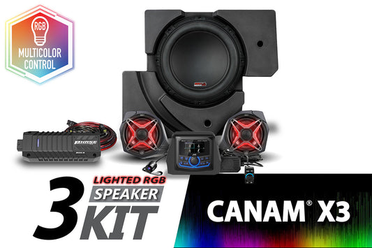 2017-2024 CanAm X3 V-Spec 3-Speaker Plug-and-Play System w/JVC