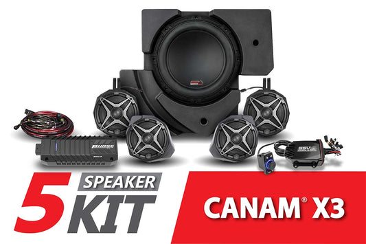 2017-2024 CanAm X3 A-Sepc SSV 5-Speaker Plug-and-Play System