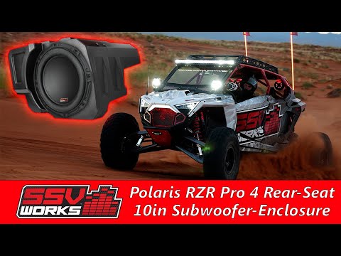 2020-2026 Polaris RZR Pro R, Pro S, Turbo R, Pro XP 4 Rear-Seat 10in S ...