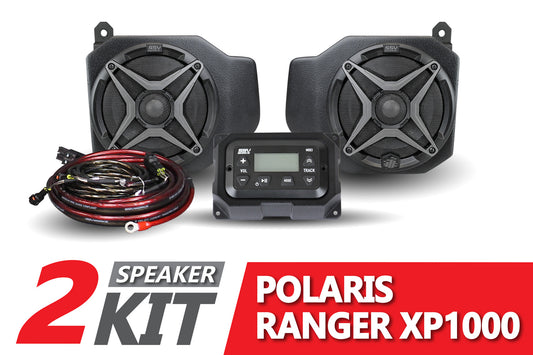 2018-Up Polaris Ranger XP1000 2-Speaker SSV Works Audio System