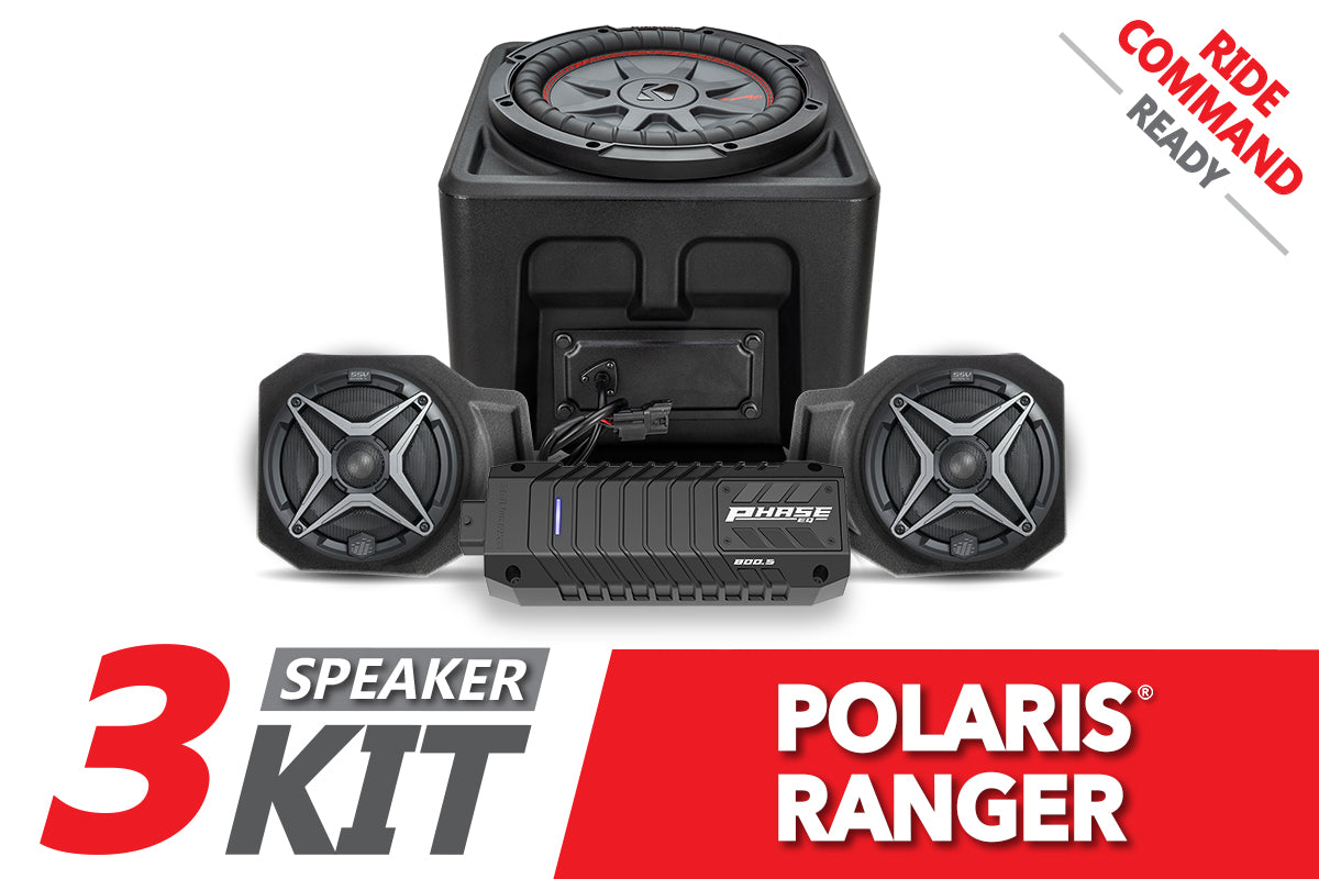 2018-2024 Polaris Ranger XP1000 3-Speaker SSV Audio-System for Ride Command