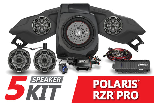2020-2024 Polaris RZR Pro Kicker 5-Speaker Plug-&-Play System